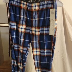 Old Navy Navy Plaid Pants